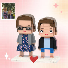 Customizable Fully Body 2 People Custom Brick Figures Best Sisters Brick Me Figures