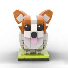 Christmas Detailed Corgi Fully Body Puppy Customizable Corgi 1 Dog Photo Custom Brick Figures Small Particle Block Brick Me Figures Customized Corgi Only