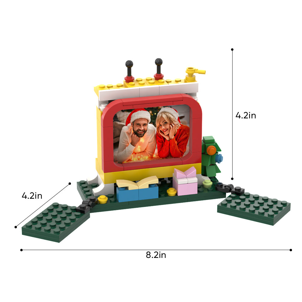 Custom Brick Christmas Gifts Personalized Brick Figures with Television