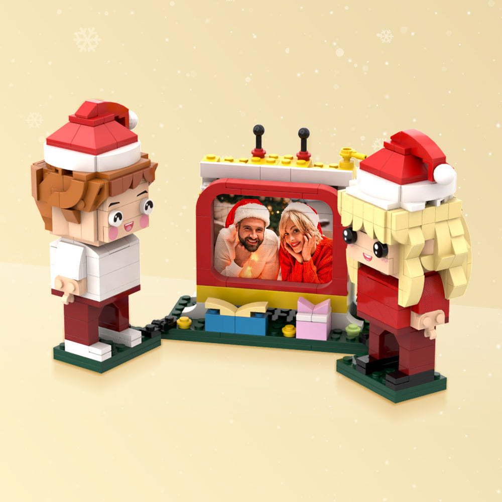 Custom Brick Christmas Gifts Personalized Brick Figures with Television